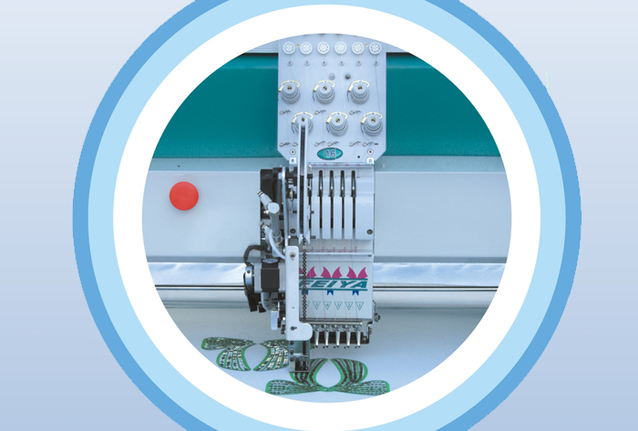 Computerized Embroidery Machine with flat and mini schiffli