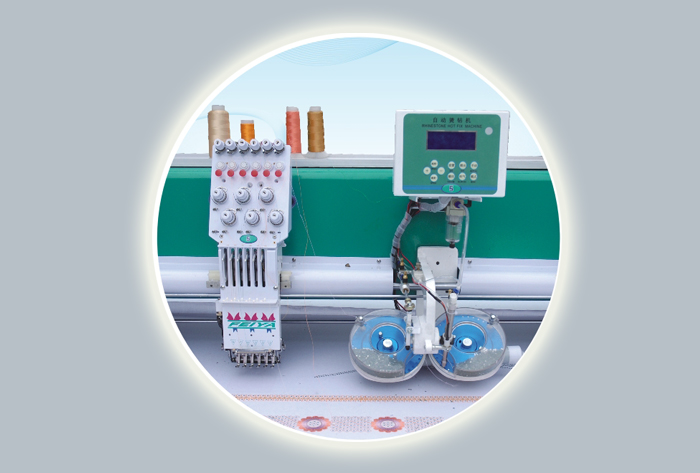 Computerized Embroidery Machine with mixed stone model